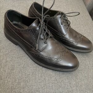 Express Black Leather Men's Dress Shoes